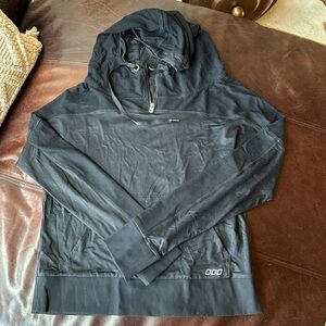 Lorna Jane Black Hooded Long Sleeve Pullover